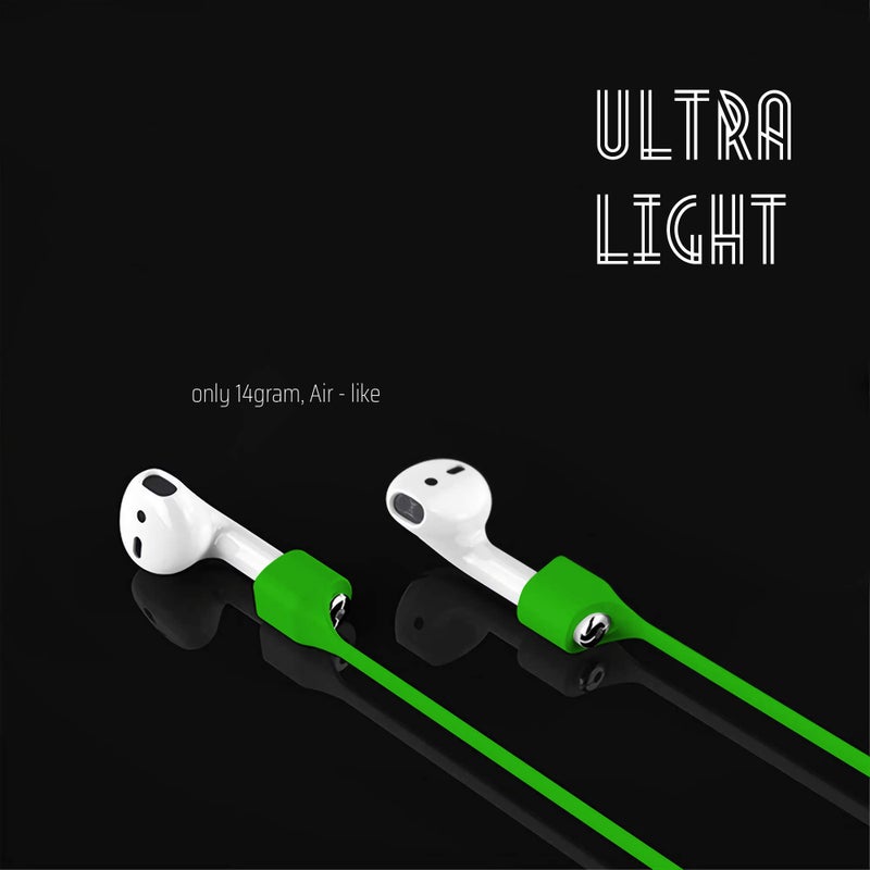 cobcobb Ultra Strong Magnetic Airpod Pro Strap Anti-Lost Cord Sports Lanyard Compatible with Airpods 3rd 2nd Generation Pro 3 2 1 (3 Green) - Image 5